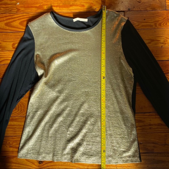 Jason Wu black and gold metallic top sweater 😍 - Picture 5 of 6